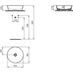 Накладной умывальник Ideal Standard Atelier IPALYSS Vessel E139801